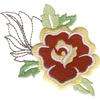 Brother/Babylock Embroidery Machine Card ROSE APPLIQUES  