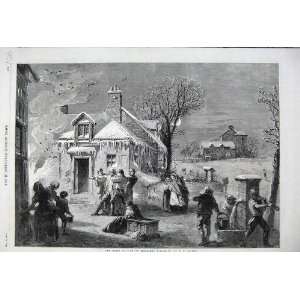  1860 House Fire Christmas Eve Snow Ice Family Church: Home 