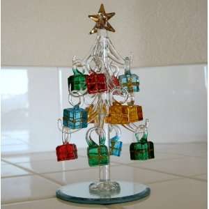  Mini Crystal Christmas Tree with Gift Box Ornaments: Home 