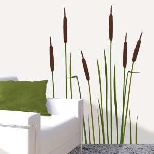  Platin Art Wall Decal Deco Sticker, Bullrushes: Home 