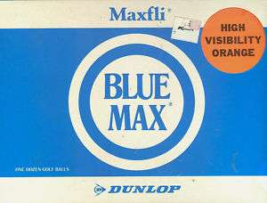 DUNLOP MAXFLI BLUE MAX 12 pack Golf Balls NEW orange  