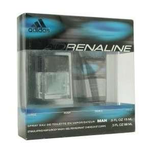   by Adidas Gift Set for MEN: EDT SPRAY .5 OZ & HAIR AND BODY WASH 3 OZ