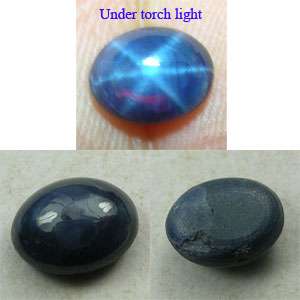 13 CT. NATURAL SIAM BLUE STAR SAPPHIRE 6 RAYS  