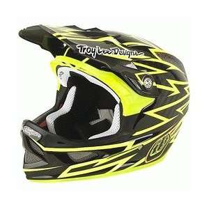   Lee D3 Carbon Full Face Helmet Large Zap Yellow: Sports & Outdoors