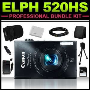  Canon PowerShot ELPH 520 HS 10.1MP Digital Camera (Black 