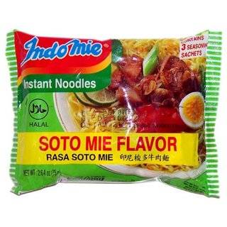 Indomie Instant Noodles Soup Soto Mie Flavor for 1 Case (30 Bags)