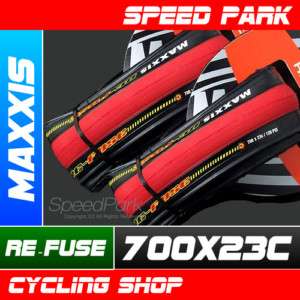 Tires Road Bike Cycling Maxxis Re fuse 700x 23C (Red)  