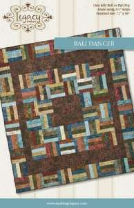   Pattern by Legacy   uses a Bali Pop, Jelly Roll or 2 1/2 strips