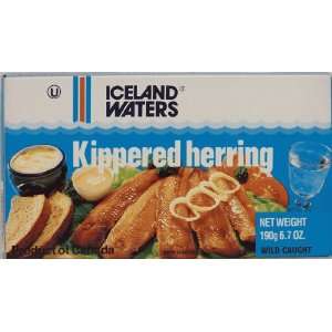 Iceland Waters kippered herring, wild caught 6.7 oz Tin  