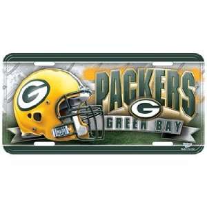 Green Bay Packers License Plate   Metal Deluxe Graphics:  
