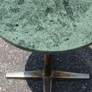 Vintage Marble Ebonized Wood Coffee Table  
