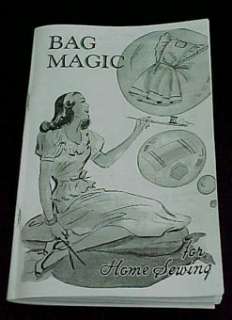 VINTAGE BAG MAGIC BOOK COTTON FEEDSACKS USES++  
