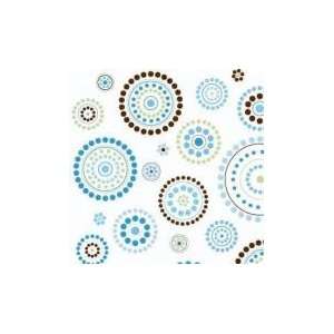  Classic Blue Circle Dot Fabric: Arts, Crafts & Sewing