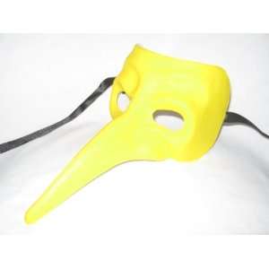   Yellow Nasone Venetian Nose Masquerade Party Mask
