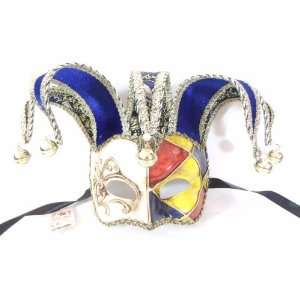   Creme Joker Losanghe Venetian Masquerade Party Mask: Home & Kitchen