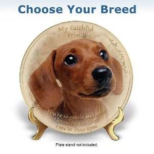  My Faithful Friend Dog Lover Collector Plate: Unique Gift 
