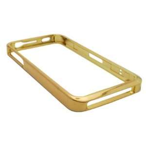 iPhone 4S Lite Weight Metal Bumper Gold Chrome Frame Cover Case 4S/4 