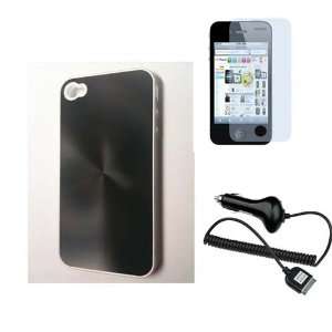   Cover Finger Ripple Hard Case+ Screen Protector + Car Charger for