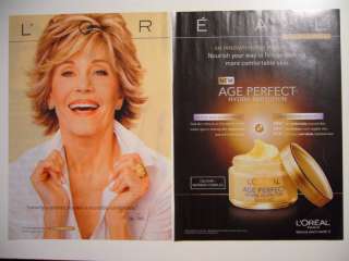 Jane Fonda Loreal Age Perfect Magazine Ad  