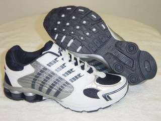 Air White and Navy Low Cut Athletic Shoes 406  