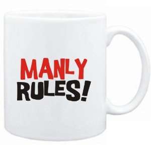  Mug White  Manly rules!  Male Names: Sports & Outdoors