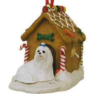  Maltese Gingerbread House Christmas Ornament
