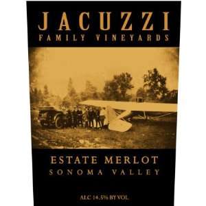  2008 Jacuzzi Family Estate Carneros Merlot 750ml Grocery 