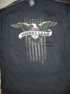JOHNNY CASH American Eagle Crest T Shirt **NEW  