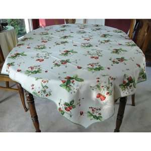  Strawberries Summery Square Tablecloth