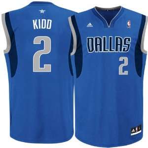 Jason Kidd Jersey: adidas Revolution 30 Blue Replica #2 Dallas 