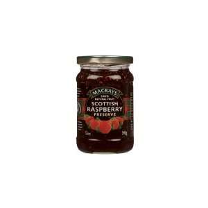 Mackays Scottish Raspberry Preserves (Economy Case Pack) 12 Oz Jar 