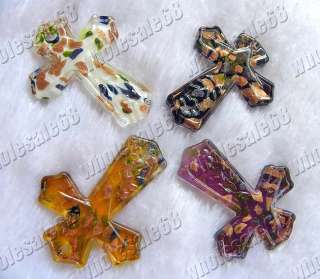 Wholesale lots 20 Cross Butterful Murano glass Pendants  
