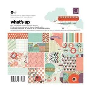  Basic Grey Whats Up Paper Pad 6X6 36 Sheets 18 Designs 