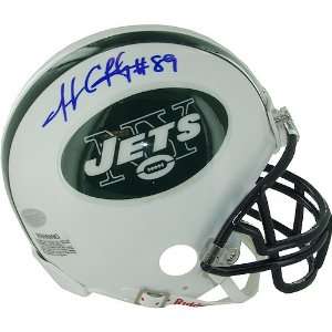  Jerricho Cotchery NY Jets Autographed Mini Helmet Sports 
