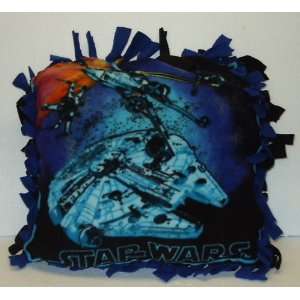  16 X 16 Millennium Falcon; Star Wars Plush Throw Pillow 