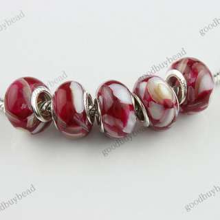 SHELL MOP RESIN FINDINGS EUROPEAN BIG HOLE LOOSE BEADS FIT CHARM 