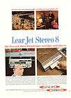 1966 AD   LEAR JET STEREO EIGHT   EIGHT TRACK PLAYERS & CARTRIDGES 