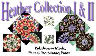 HEATHER   II Kaleidoscope Quilt Blocks KIT Fabric  
