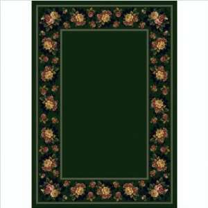  Design Center Floral Lace Emerald Rug Size 109 x 132 