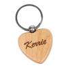 Personalized Laser Engraved Maple Wood Heart Key chain!  