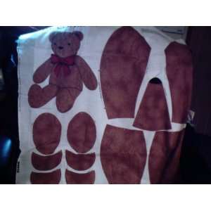Little Brown Bear Panel Ready To Be Made NEW   CRAFT SEW