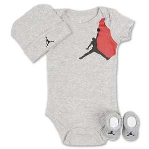   Jordan Infant 3 Piece Jumpman Jersey Set, Grey