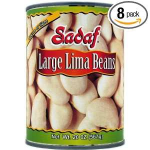 Sadaf Large Lima Beans, 20 Ounce (Pack of 8)  Grocery 