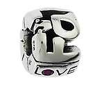 Sterling Silver Father Love Moress Bead Charm  