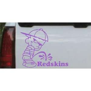 Pee On Redskins Car Window Wall Laptop Decal Sticker    Purple 22in X 
