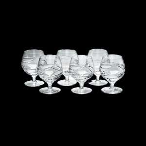  Set of 6 Crystal Licor Glasses 