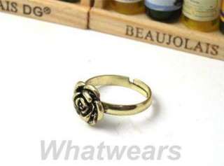 Korean Jewelry Vintage Retro Rose Flower Lovely Ring Z09  