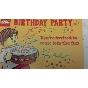  Lego Birthday Party Invitations   Pack of 10 Invitations 