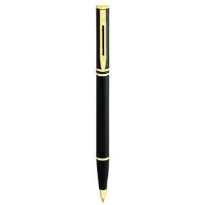  Waterman Laureat Black Lacquer Gold Trim Ballpoint Pen 