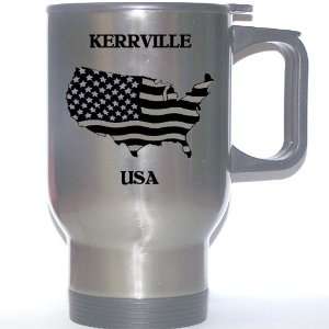  US Flag   Kerrville, Texas (TX) Stainless Steel Mug 